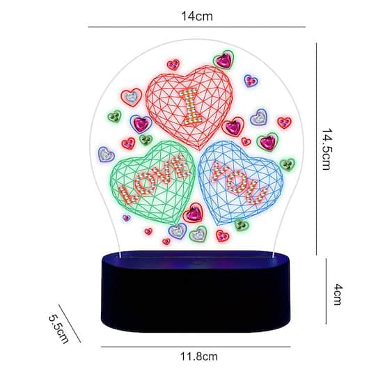 Sparkly Selections I Love You 3D Lamp Diamond Painting